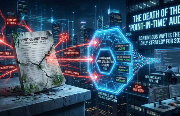 The Death of the “Point-in-Time” Audit: Why Continuous VAPT is the Only Strategy for 2026